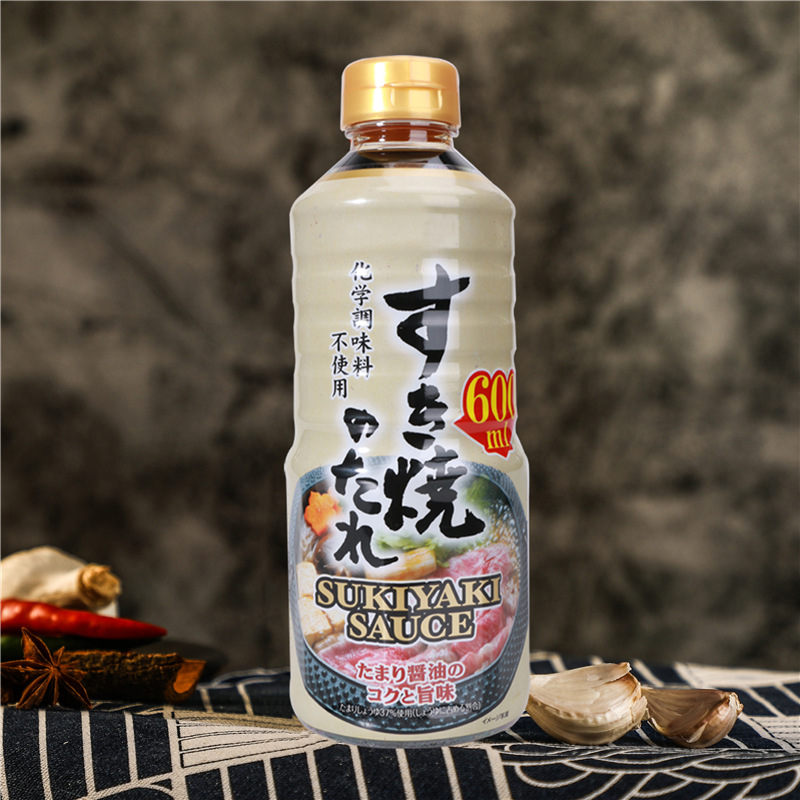 日本进口寿喜锅酱汁600ml牛肉火锅底料酱油食材调味汁寿喜烧料汁-图1