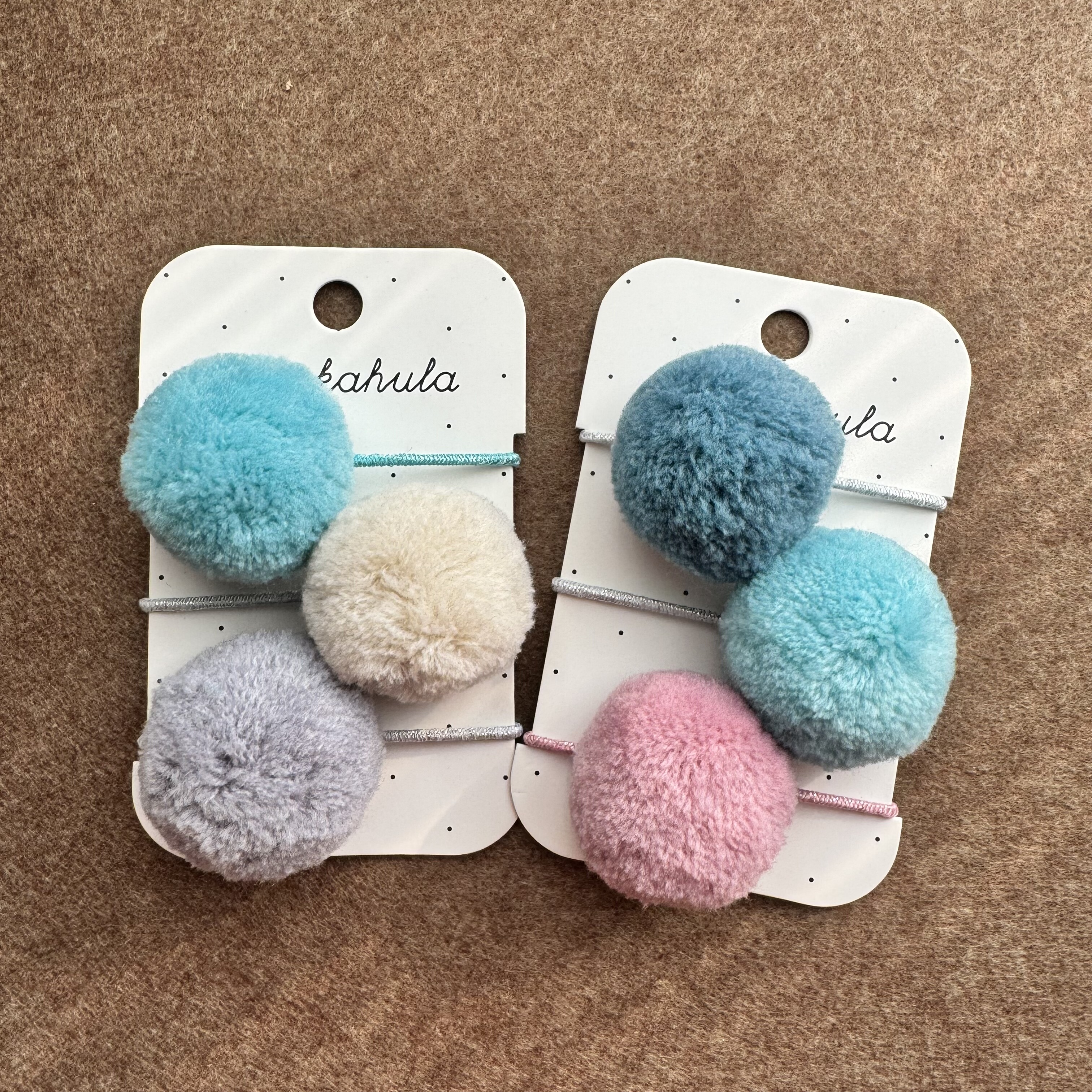 2025年出口英国儿童发圈可爱毛球球莫兰迪色调迷你皮筋小女孩发饰,淘宝优惠券,粉丝福利购,淘宝优惠卷