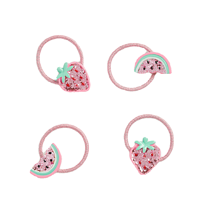英国Monsoon Children可爱儿童皮筋粉色西瓜草莓宝宝发圈扎头绳 - 图3