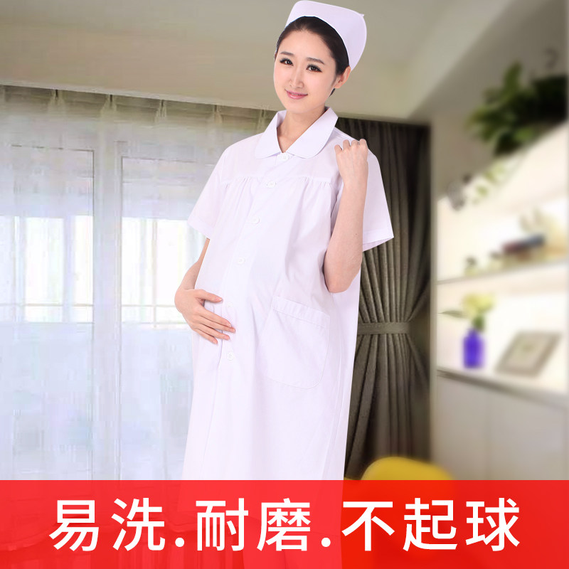 孕妇护士服短袖套装春夏圆领药店 苏菲梅奇医护制服