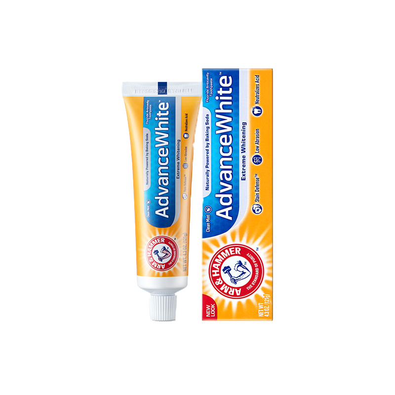 美国艾禾美进口焕白卓效121g牙膏 零点居家日用牙膏