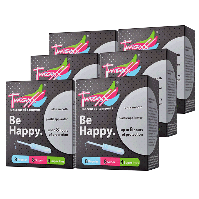 tmaxx内置卫生棉条6盒装月经棉棒 曼臣家居卫生棉条