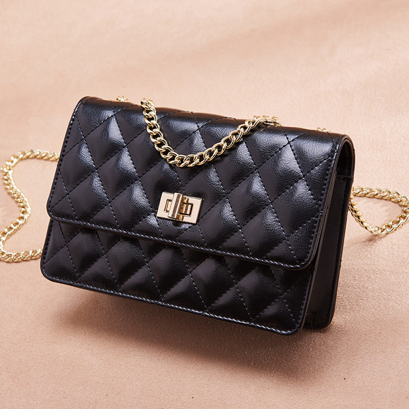 纳兰杜2021新款真皮爆款百搭链条包 纳兰杜呆萌树女士包袋