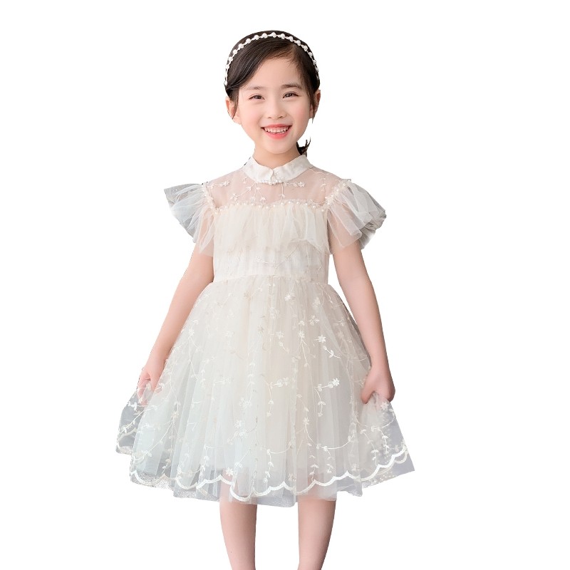 女童连衣裙夏装2020新款网纱裙子 pokoto连衣裙