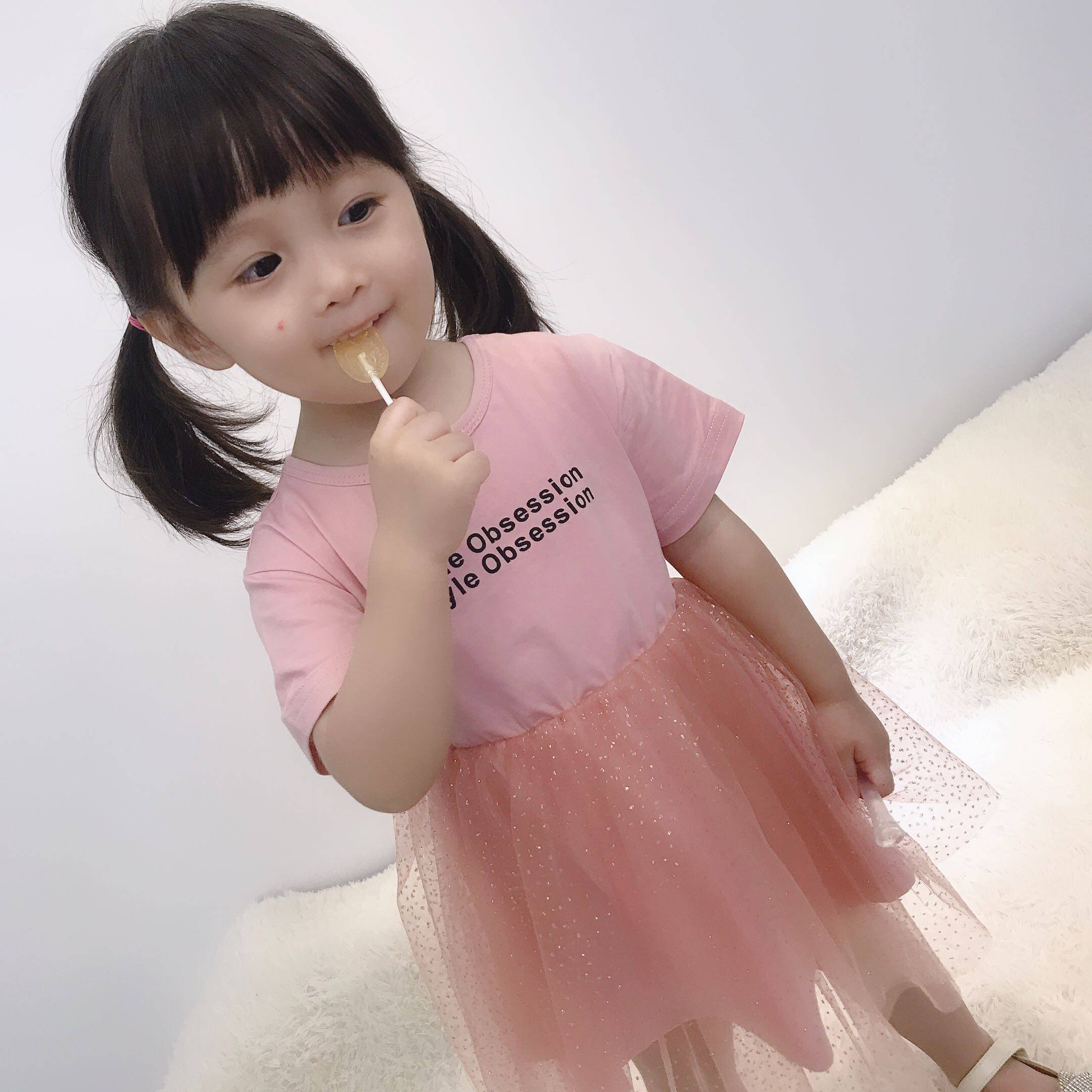 女宝宝洋气1夏装2小童3 4公主裙 pokoto连衣裙