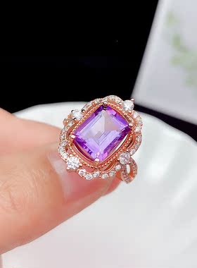 伯利尔女S925戒指空托