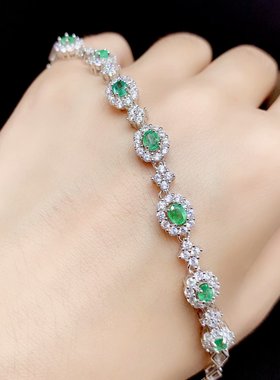 伯利尔女S925手链空托