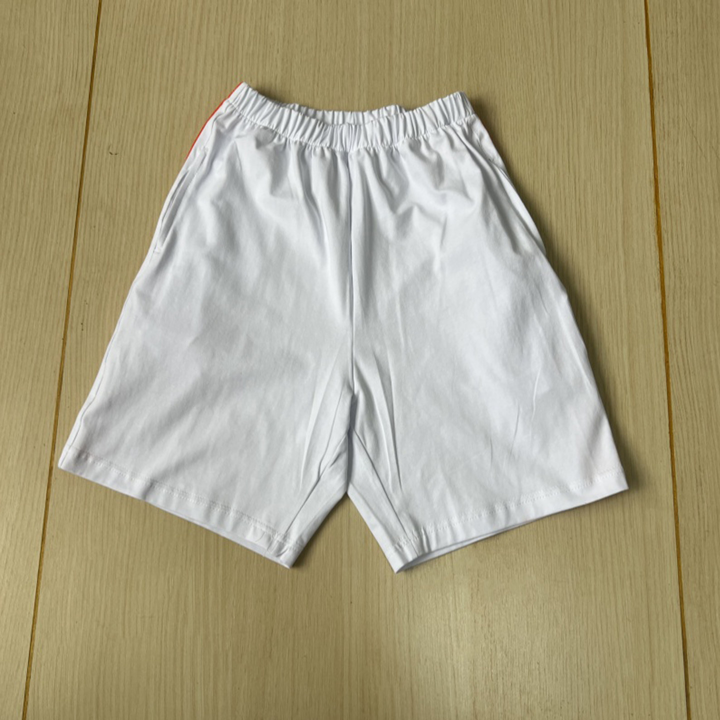 夏季款透气白色校服短裤男女通用学生五分裤后片两道橘杠棉质班服,淘宝优惠券,粉丝福利购,淘宝优惠卷