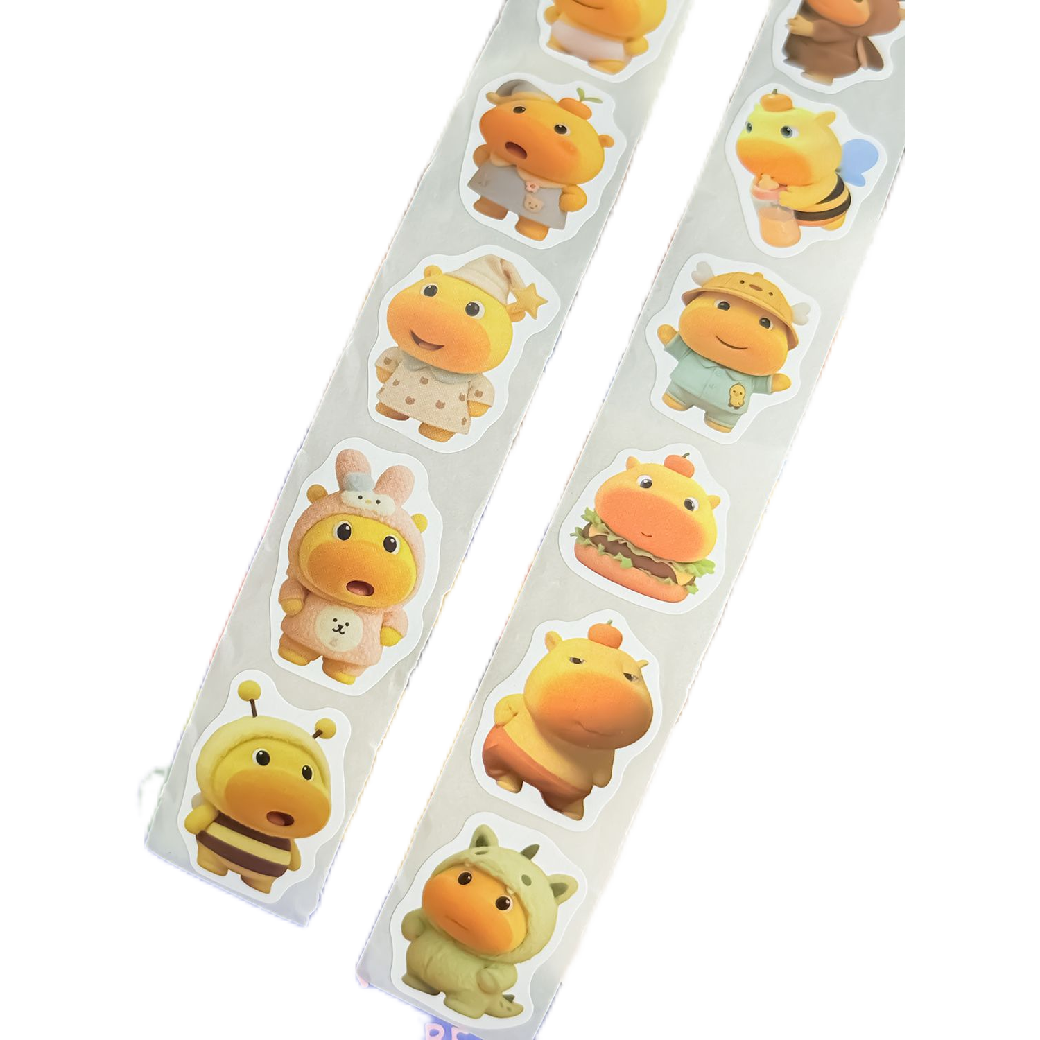 1000贴水豚噜噜卷卷贴个性可爱二次元萌物贴画表情包笔记装饰贴画 - 图3