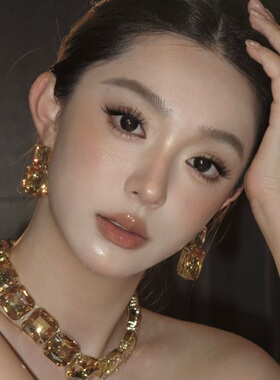 莎翁情史轻奢宝石夸张大耳钉新款