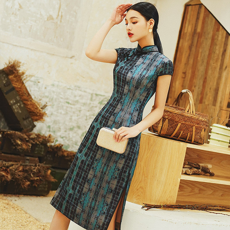 老上海旗袍2020改良年轻款连衣裙 夏宝妮旗袍