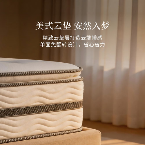 丽思卡尔顿床垫五星级酒店家用独立袋装弹簧席梦思双人床架 - 图1