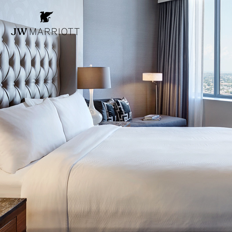 JW万豪酒店四件套PISCES系列贡缎家纺套件白,淘宝优惠券,粉丝福利购,淘宝优惠卷