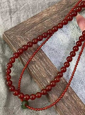 【寻光】新中式串珠项链复古轻奢小众高级感气质显白叠戴锁骨链女