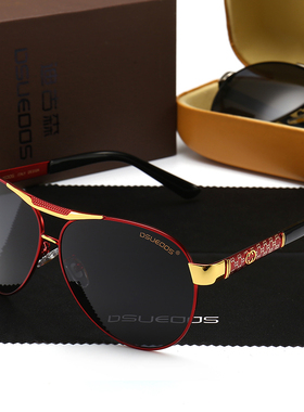 新款太阳镜男偏光司机个性潮女蛤蟆镜钓鱼墨镜男士开车眼镜