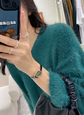 ins复古开口简约个性小熊银戒指