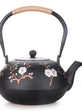 新中式摆件茶馆样板间软装铸铁壶