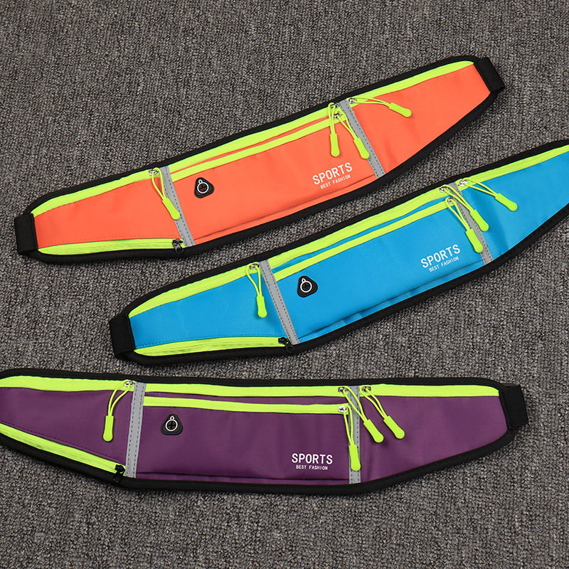 Sports waist bag men's running mobile phone bag summer outdoor equipment multi-functional invisible ultra-thin belt waterproof fitness bag