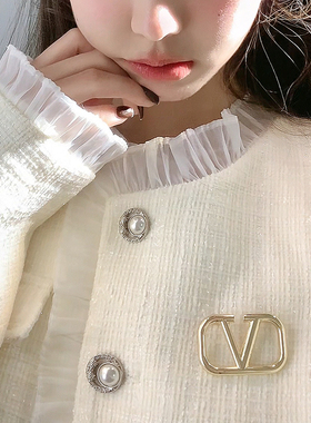 小香风高档精致胸针女