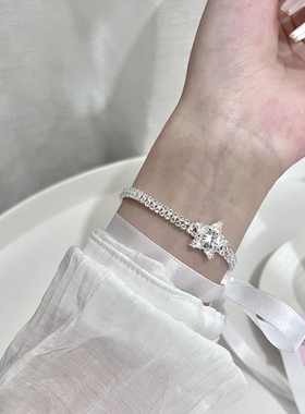 满钻五角星简约精致手链女