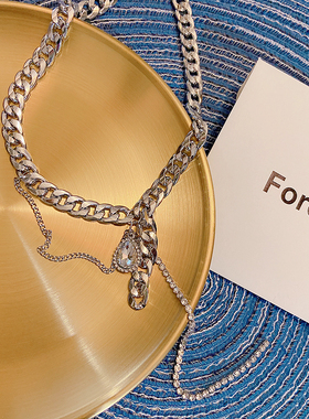 链条时尚夸张项链锁骨链女