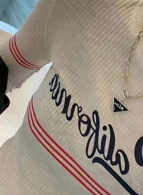 韩版高级感字母项链女