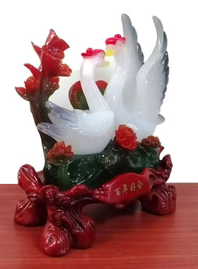 天鹅摆件一对结婚礼物创意家居新房装饰品客厅摆设送闺蜜朋友礼品