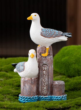 地中海海洋风格海鸥海鸟摆件