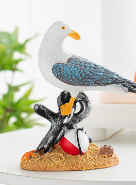 地中海海洋风格海鸥海鸟摆件