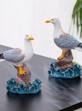 海洋风格海鸥海鸟儿童摆件礼物