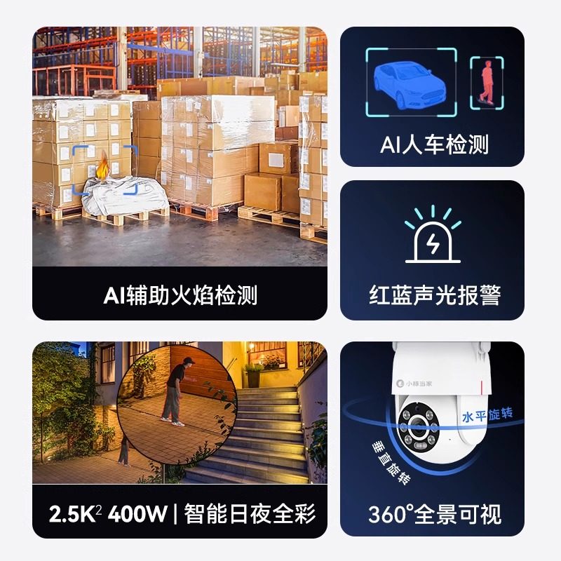 鸿蒙智选小豚当家摄像头监控器高清套装家用智能摄影头手机远程对话无线室内监控户外夜视高清云台,淘宝优惠券,粉丝福利购,淘宝优惠卷