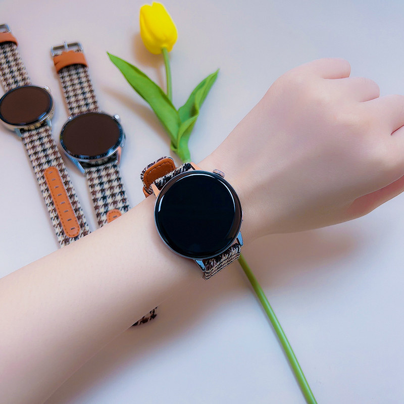 【千鸟格经典女款】华为防水蓝牙手环 华为五洲联鑫智能手表