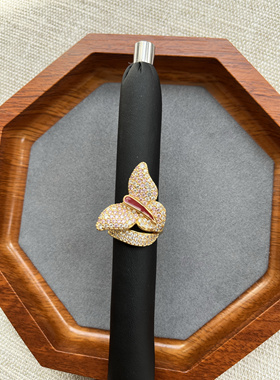 福利款古风国潮仿玉石葫芦流苏开口戒指重工铜合金活口指环合集2