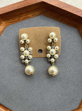 中古vintage复古项链颈链小众设计原创法式项链女耳饰外贸合集