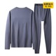 Men's plus size fat men's winter cold-proof thermal underwear set
