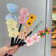Children's hairpin lazy ball head artifact girl summer flower bud little girl cute flower headdress on the back of the head