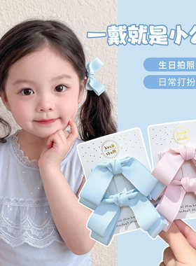 女童发夹不伤发儿童刘海侧边夹小女孩固定碎发头饰生日发卡配饰