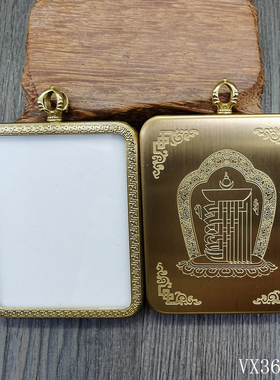 钛钢唐卡外壳嘎乌盒不掉色