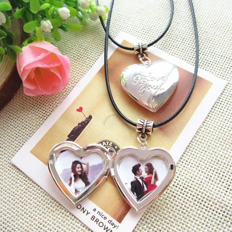 复古怀表翻盖照片定制名字生日吊坠 福喜登项链