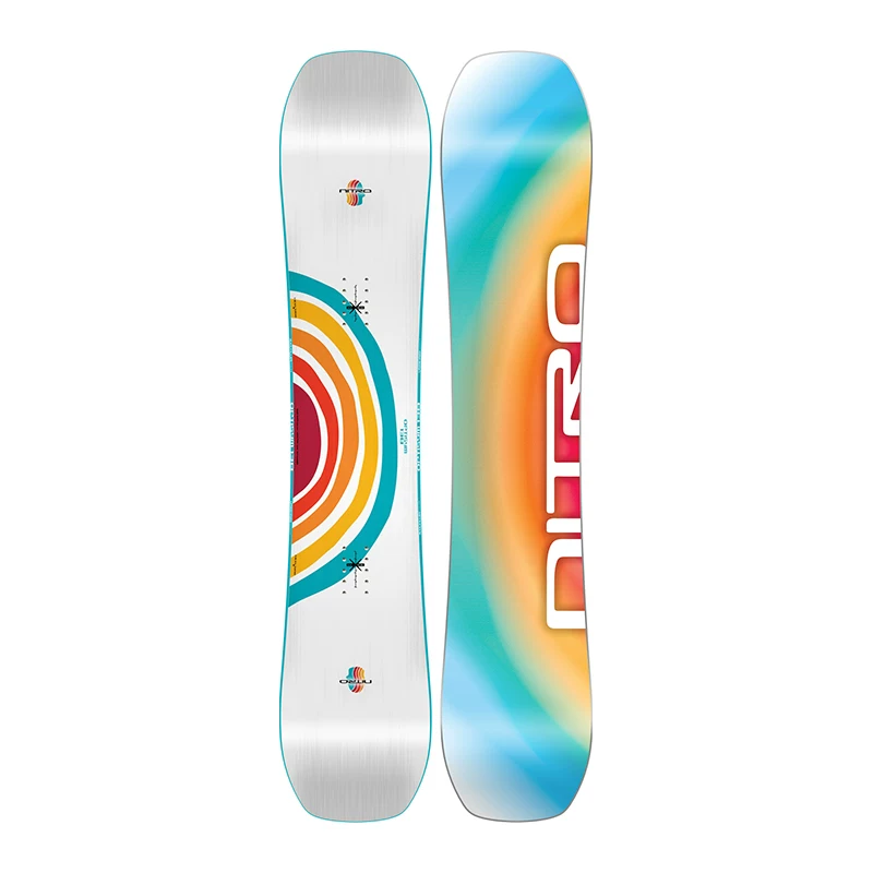 Холодная гора NITRO сноуборд сноуборд OPTISYM Rainbow Board Park Flat Flower всесторонний женский сноуборд 2425 новый стиль