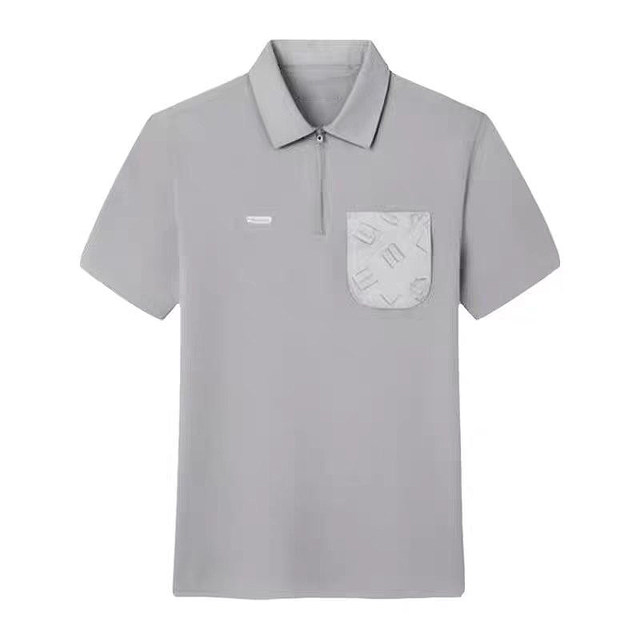 New Geely Automobile Short Sleeve POLO Shirt Gray