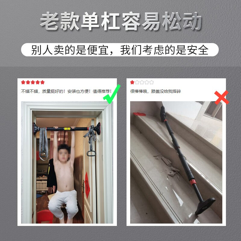 欣怡万嘉单杠室内引体向上器墙体免打孔门上家用儿童家庭吊杆门消-图2