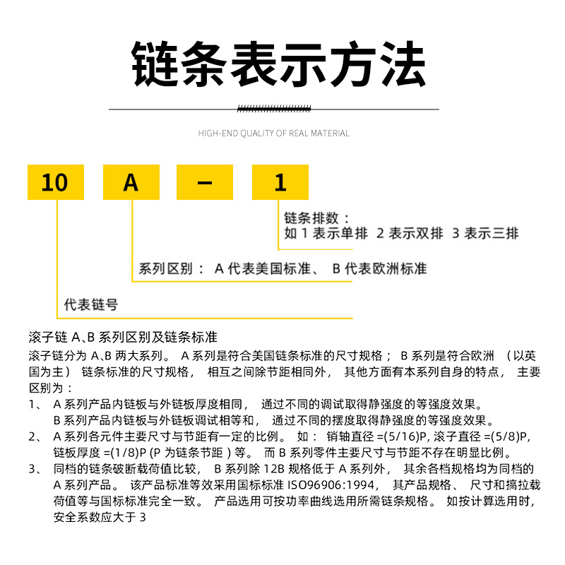 传动链条双排齿轮工业链条3分06b4分08b12a16a短节距滚子输送链条-图2