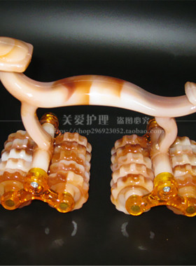 月球车滚轮按摩器背部腰部腿颈椎十六轮手动玉如意全身搓经络四排