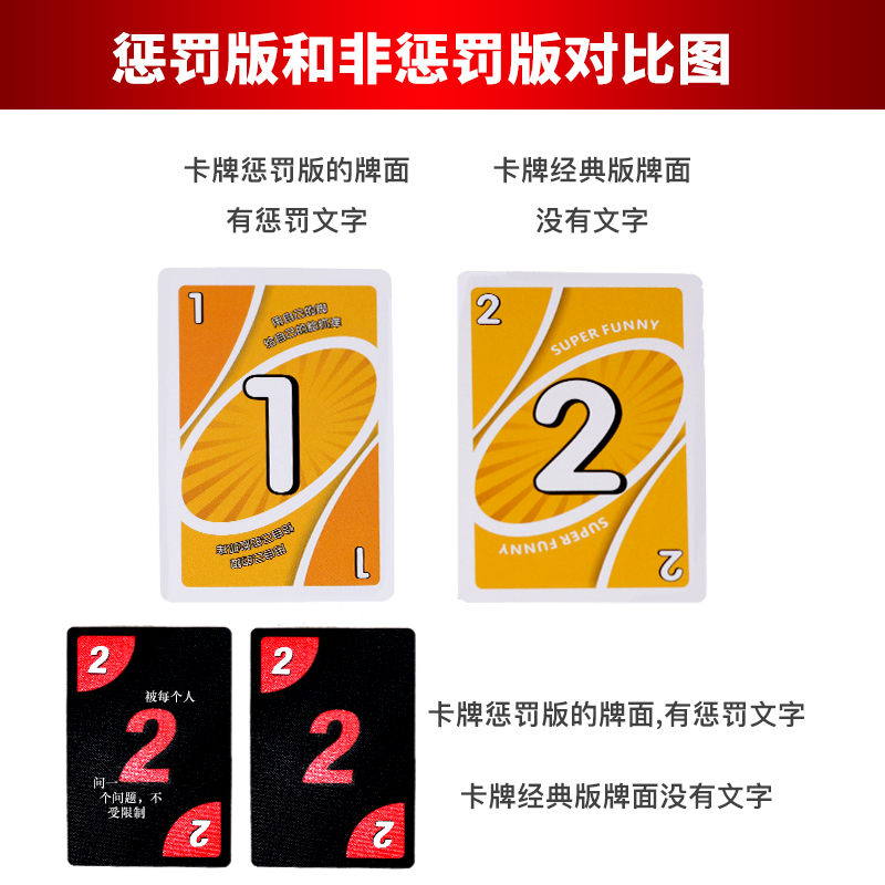 桌游优诺牌纸牌德诺乌诺卡牌游洛牌多人休闲聚会游戏2-10人 - 图0