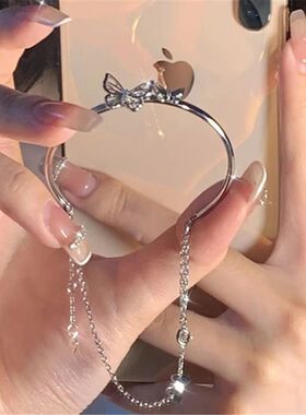 #半镯手链轻奢小众精致高颜值学生首饰品蝴蝶闺蜜手镯子女生手饰