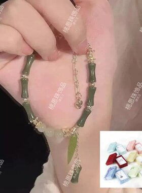 手镯古风仙气新中式铃兰花手链小众百搭简约轻奢闺蜜情侣复古学生
