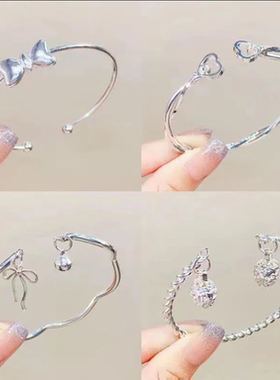 莫比乌斯环手镯饰品小众森系高级感学生闺蜜手链女生竹节镯子手饰