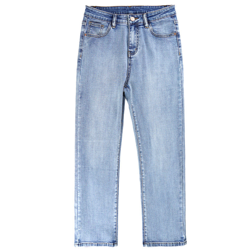 直筒夏薄款2022年新款高腰牛仔裤 倩欣妮牛仔裤