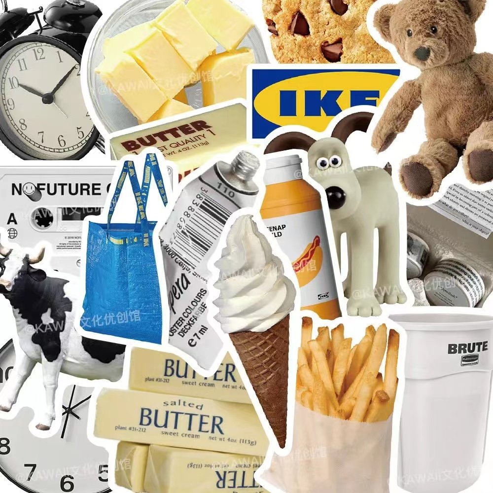 50张简约ins风小清新贴纸笔记本日记本手账diy美食生活防水贴画,淘宝优惠券,粉丝福利购,淘宝优惠卷